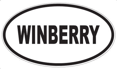 WINBERRY - Oval Sticker