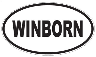 WINBORN - Oval Sticker