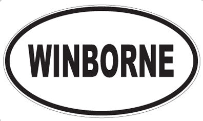 WINBORNE - Oval Sticker