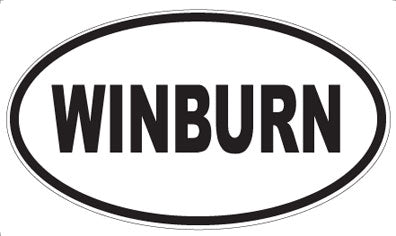 WINBURN - Oval Sticker