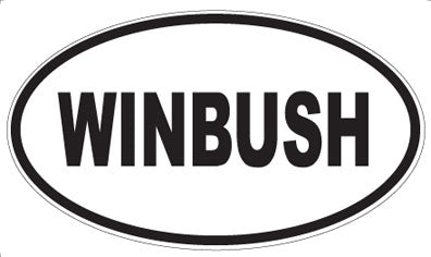 WINBUSH - Oval Sticker