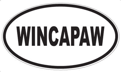 WINCAPAW - Oval Sticker