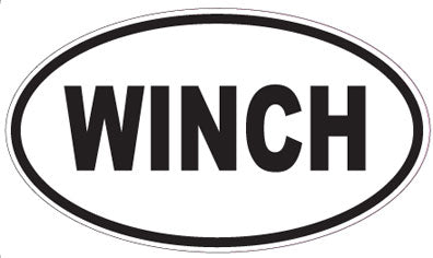 WINCH - Oval Sticker