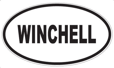 WINCHELL - Oval Sticker
