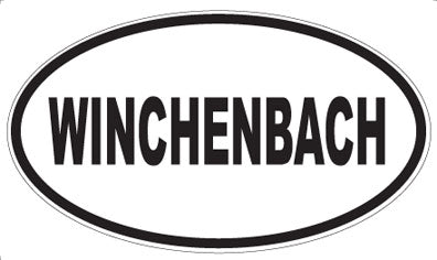 WINCHENBACH - Oval Sticker