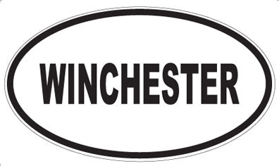 WINCHESTER - Oval Sticker