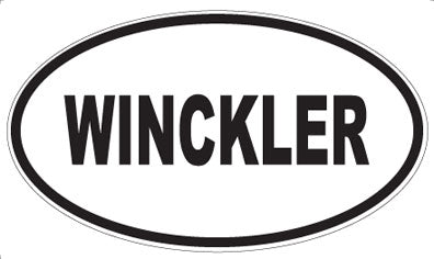 WINCKLER - Oval Sticker