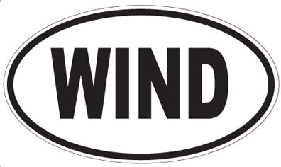 WIND - Oval Sticker