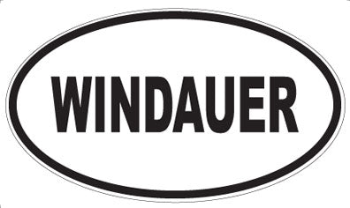 WINDAUER - Oval Sticker
