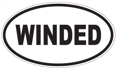 WINDED - Oval Sticker