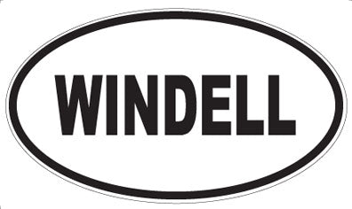 WINDELL - Oval Sticker