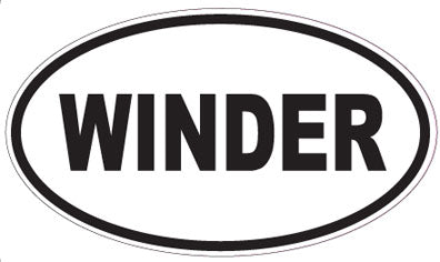 WINDER - Oval Sticker