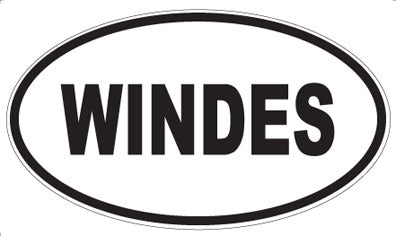 WINDES - Oval Magnet