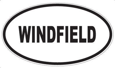 WINDFIELD - Oval Sticker