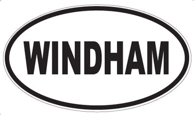 WINDHAM - Oval Sticker