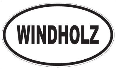 WINDHOLZ - Oval Sticker