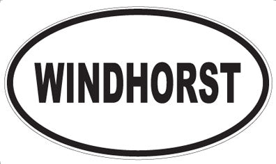 WINDHORST - Oval Sticker