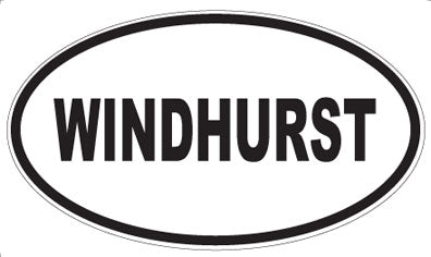 WINDHURST - Oval Sticker