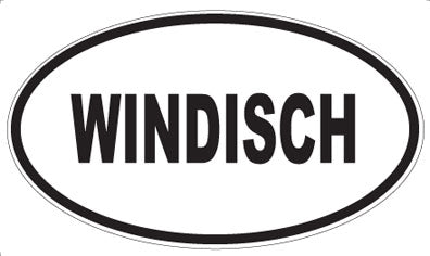 WINDISCH - Oval Sticker