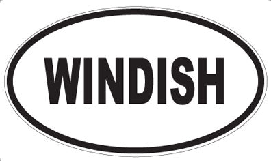 WINDISH - Oval Sticker