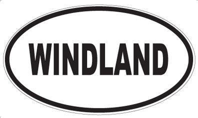WINDLAND - Oval Sticker
