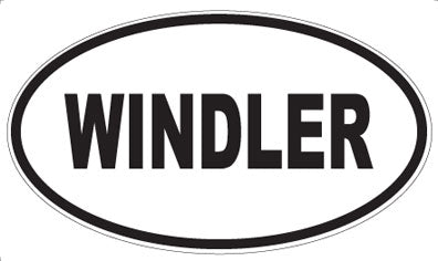 WINDLER - Oval Sticker