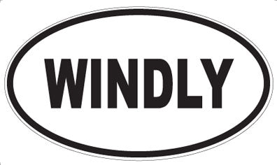 WINDLY - Oval Sticker