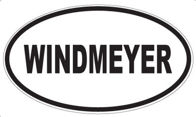 WINDMEYER - Oval Sticker