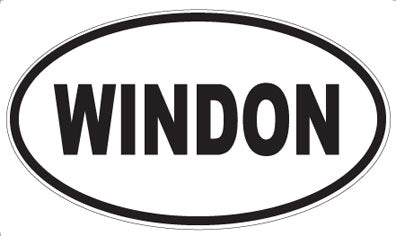 WINDON - Oval Sticker
