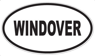 WINDOVER - Oval Sticker