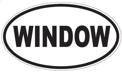 WINDOW - Oval Sticker