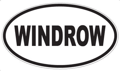 WINDROW - Oval Sticker