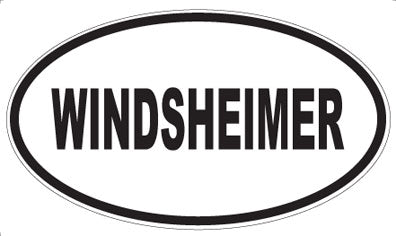WINDSHEIMER - Oval Magnet