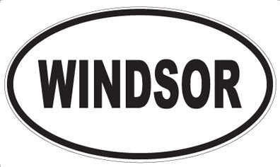 WINDSOR - Oval Sticker