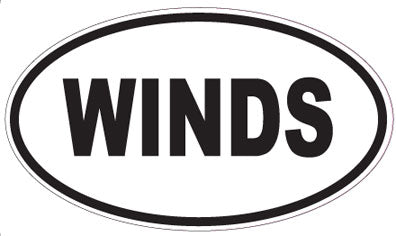 WINDS - Oval Magnet