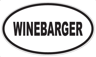 WINEBARGER - Oval Sticker