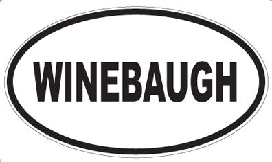 WINEBAUGH - Oval Magnet