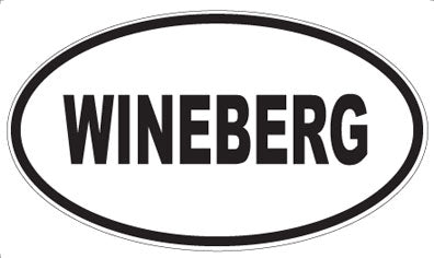 WINEBERG - Oval Sticker