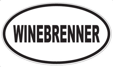 WINEBRENNER - Oval Sticker