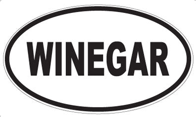 WINEGAR - Oval Sticker