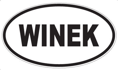 WINEK - Oval Sticker