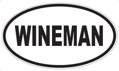WINEMAN - Oval Sticker