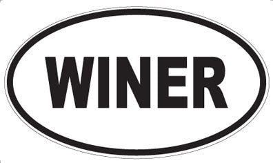 WINER - Oval Sticker