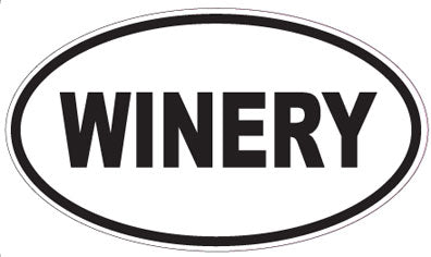 WINERY - Oval Sticker