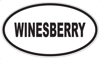 WINESBERRY - Oval Sticker