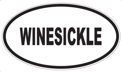 WINESICKLE - Oval Sticker