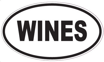 WINES - Oval Magnet