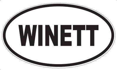 WINETT - Oval Sticker