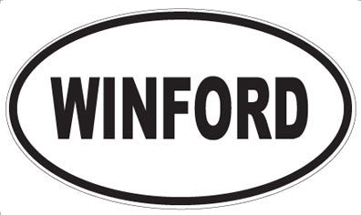 WINFORD - Oval Sticker
