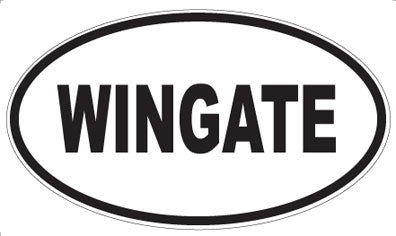 WINGATE - Oval Sticker